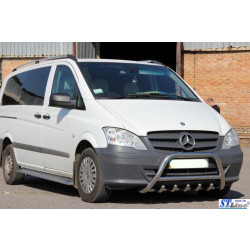 Купити Кенгурятник WT003/004 (нерж.) 50мм, без напису для Mercedes Viano 2004-2014 рр