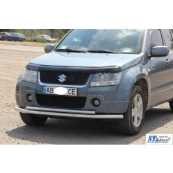 Купити Передній подвійний вус 60/42мм (нерж) для Suzuki Grand Vitara 2005-2017 рр