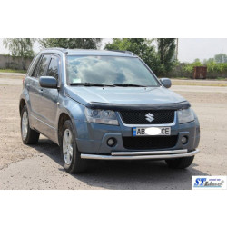 Купити Передній подвійний вус 60/42мм (нерж) для Suzuki Grand Vitara 2005-2017 рр