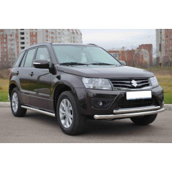 Купити Передній подвійний вус 60/42мм (нерж) для Suzuki Grand Vitara 2005-2017 рр