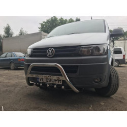 Купити Кенгурятник WT003 (нерж) 51 мм, без напису для Volkswagen T5 2010-2015 рр