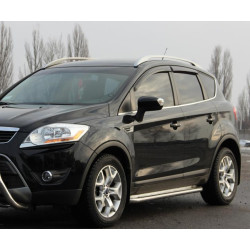 Купити Бокові пороги Premium (2 шт., нерж) 60 мм для Ford Kuga 2008-2013 рр
