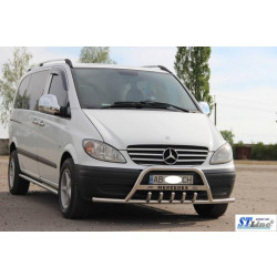 Купити Кенгурятник WT004-Plus з вусами (нерж.) для Mercedes Viano 2004-2014 рр