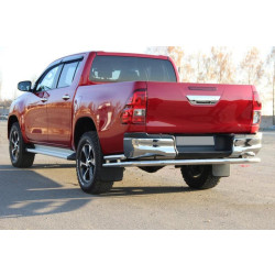 Купити Задня дуга AK005-2 (нерж.) для Toyota Hilux 2015- рр