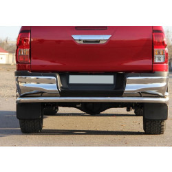 Купити Задня дуга AK005-2 (нерж.) для Toyota Hilux 2015- рр