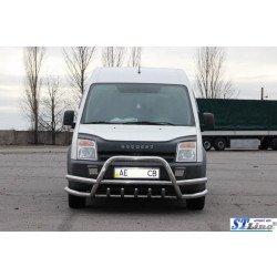 Купити Кенгурятник з подвійними вусами WT004-Plus (нерж.) для Ford Connect 2002-2006 рр