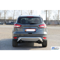 Купити Задня дуга AK007 (нерж) для Ford Kuga/Escape 2013-2019 рр