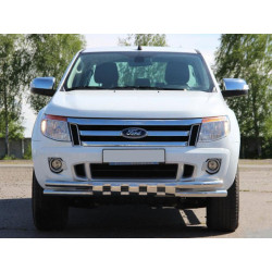 Купити Передній захист ST016 (нерж.) для Ford Ranger 2011-2022 рр