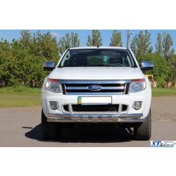Купити Передній захист ST016 (нерж.) для Ford Ranger 2011-2022 рр