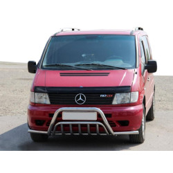Купити Кенгурятник із вусами WT002 Plus (нерж.) для Mercedes Vito W638 1996-2003 рр