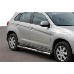Купити Бічні труби BB002 (2 шт., нерж.) для Mitsubishi ASX 2010-2023 рр