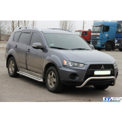 Купити Кенгурятник WT007 (нерж.) для Mitsubishi Outlander 2006-2012 рр