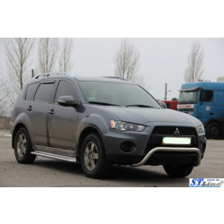 Купити Кенгурятник WT007 (нерж.) для Mitsubishi Outlander 2006-2012 рр