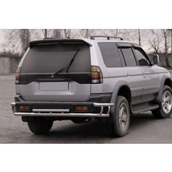Купити Задній захист AK005-2 (нерж) для Mitsubishi Pajero Sport 1996-2007 рр