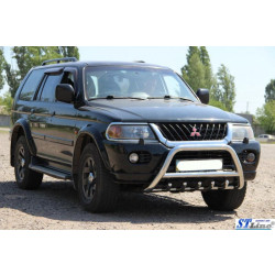 Купити Кенгурятник WT003 (нерж) для Mitsubishi Pajero Sport 1996-2007 рр