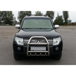 Купити Кенгурятник QT007 (нерж.) для Mitsubishi Pajero Wagon III