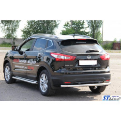 Купити Задня дуга AK002 (нерж) для Nissan Qashqai/Rogue Sport 2014-2021 рр