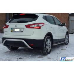 Купити Задня дуга AK007-1 (нерж) для Nissan Qashqai/Rogue Sport 2014-2021 рр