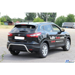 Купити Задня дуга AK007-1 (нерж) для Nissan Qashqai/Rogue Sport 2014-2021 рр