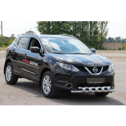 Купити Передній захист ST015 (нерж) для Nissan Qashqai/Rogue Sport 2014-2021 рр