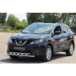 Купити Передній захист ST015 (нерж) для Nissan Qashqai/Rogue Sport 2014-2021 рр