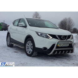Купити Кенгурятник WT003 (нерж) для Nissan Qashqai/Rogue Sport 2014-2021 рр