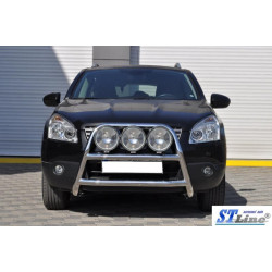 Купити Кенгурятник WT018 (нерж.) для Nissan Qashqai 2007-2010 рр