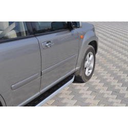 Купить Боковые пороги Fullmond (2 шт, алюм.) для Nissan X-trail T30 2002-2007 гг