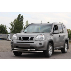 Купити Передній захист ST015/2 (нерж) для Nissan X-trail T31 2007-2014рр