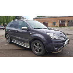 Купити Бокові пороги Premium (2 шт., нерж.) 60 мм для Renault Koleos 2008-2016 рр