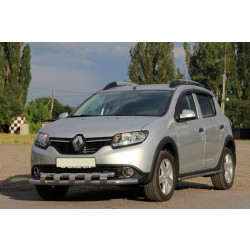 Купити Передня дуга ST015 (нерж.) для Renault Sandero 2013-2022 рр