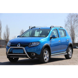 Купити Передня дуга WT006 (нерж.) для Renault Sandero 2013-2022 рр