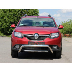 Купити Передня дуга WT007 (нерж.) для Renault Sandero 2013-2022 рр