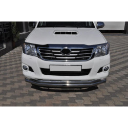 Купити Передній захист ST017 (нерж.) для Toyota Hilux 2006-2015 рр