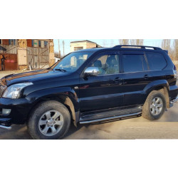 Купити Захист бічного порогу BB004 (2 шт., нерж.) для Toyota Land Cruiser Prado 120