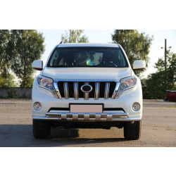 Купити Передній захист ST015 (нерж) для Toyota Land Cruiser Prado 150