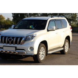 Купити Передній захист ST015 (нерж) для Toyota Land Cruiser Prado 150