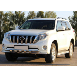 Купити Передній захист ST015 (нерж) для Toyota Land Cruiser Prado 150