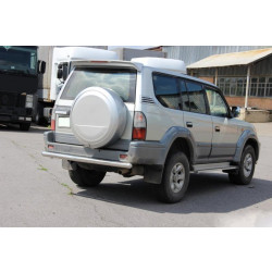 Купити Задня дуга AK002 (нерж) для Toyota Land Cruiser 90 Prado