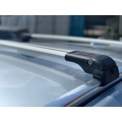 Купить Багажник (поперечины) на интегрированные рейлинги Wingbar V2 (2 шт) Серый для Volkswagen Touareg 2018- гг