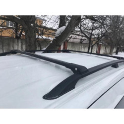 Купити Багажник (поперечини) на звичайні рейлінги під ключ WingBar V1 (2 шт) до 110 см, Чорний для Ford Kuga 2008-2013 рр