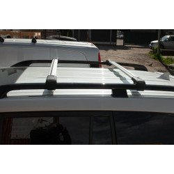 Купити Багажник (поперечини) на звичайні рейлінги під ключ WingBar V1 (2 шт) до 110 см, Чорний для Ford Kuga 2008-2013 рр