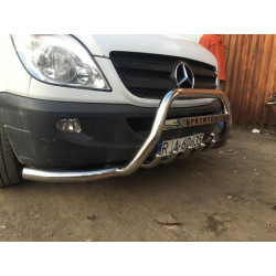Купити Кенгурятник з вусами WT003-Plus (нерж.) для Mercedes Sprinter W906 2006-2018 рр