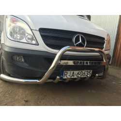 Купити Кенгурятник з вусами WT003-Plus (нерж.) для Mercedes Sprinter W906 2006-2018 рр