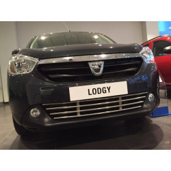 Купить Решетка в бампер (нерж) для Renault Lodgy 2013-2022 гг