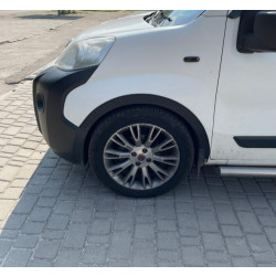 Купити Накладки на арки (4 шт, чорні) 1 бічні двері, ABS-пластик для Fiat Fiorino/Qubo