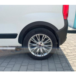 Купити Накладки на арки (4 шт, чорні) 1 бічні двері, ABS-пластик для Fiat Fiorino/Qubo