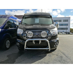 Купити Козирьок на лобове скло (чорний глянець, 5мм) для Ford Transit 2014- рр