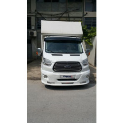 Купити Козирьок на лобове скло (чорний глянець, 5мм) для Ford Transit 2014- рр
