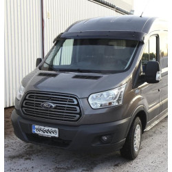 Купити Козирьок на лобове скло (чорний глянець, 5мм) для Ford Transit 2014- рр